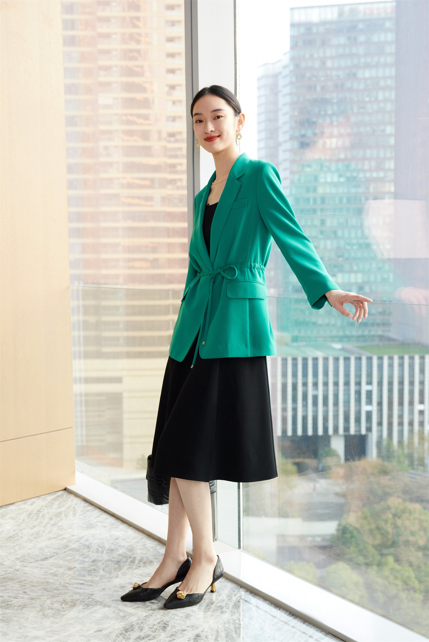 EP YAYING Green Blazer Jacket