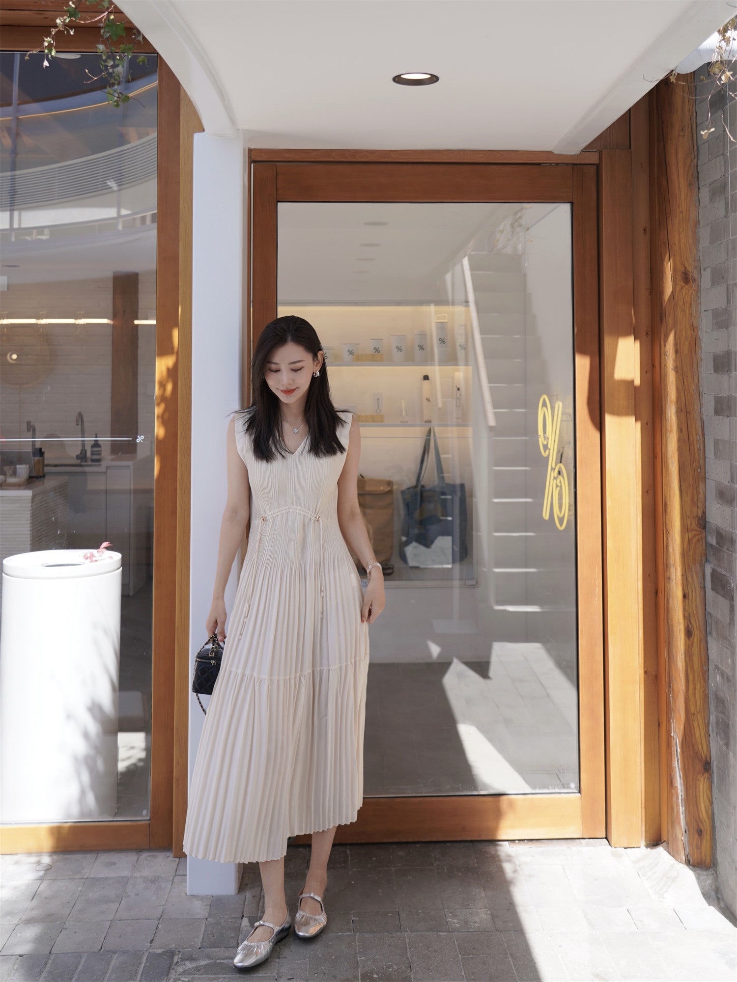 EP YAYING Pleated Dress EGKEA4113AW