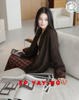 EP YAYING Yak Wool Ethnic Jacquard Jacket