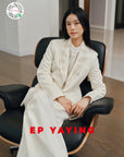 EP YAYING Merino Wool V-neck Blazer