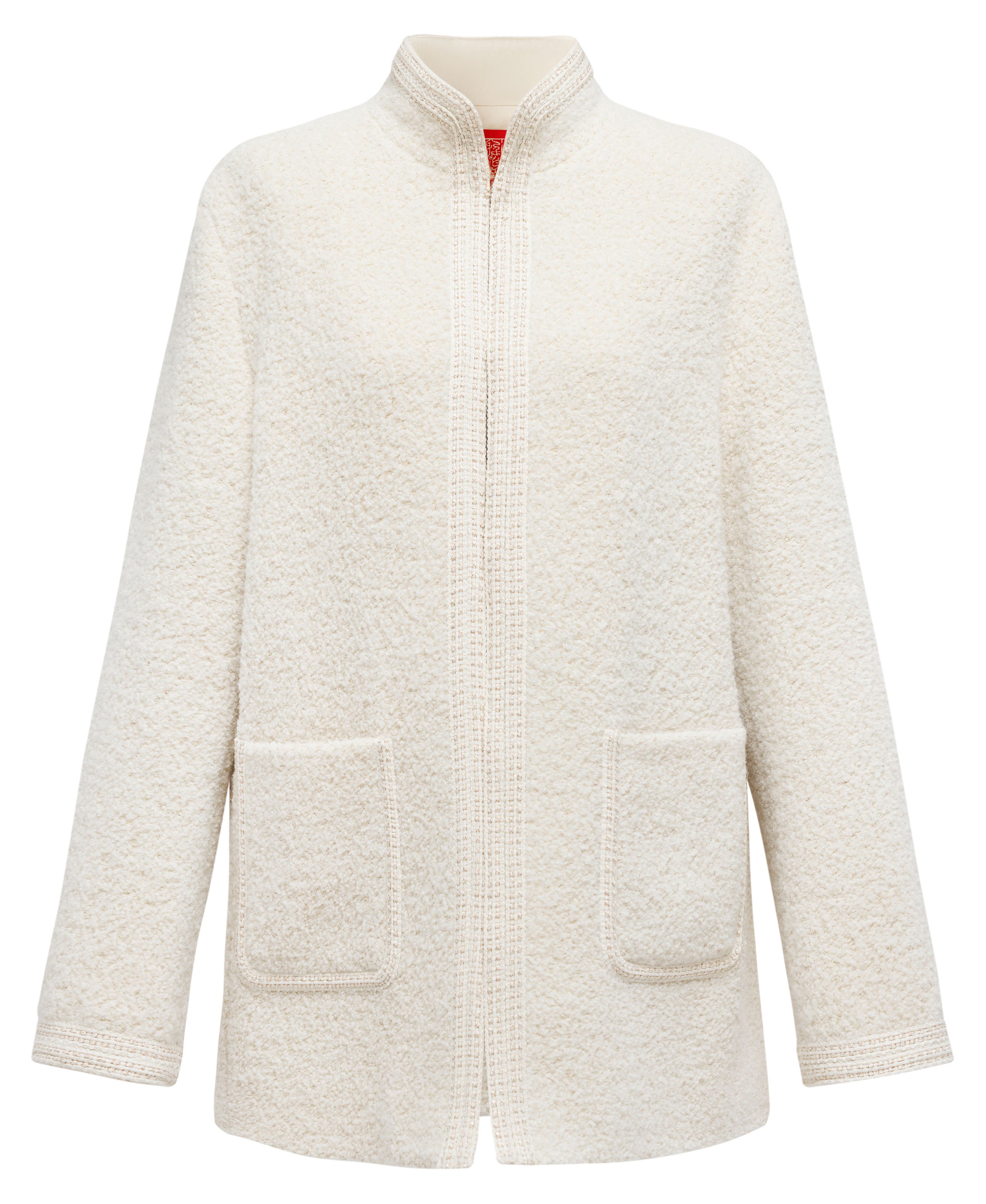 YAYING Beige Textured Jacket