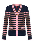 YAYING Striped Knit Cardigan