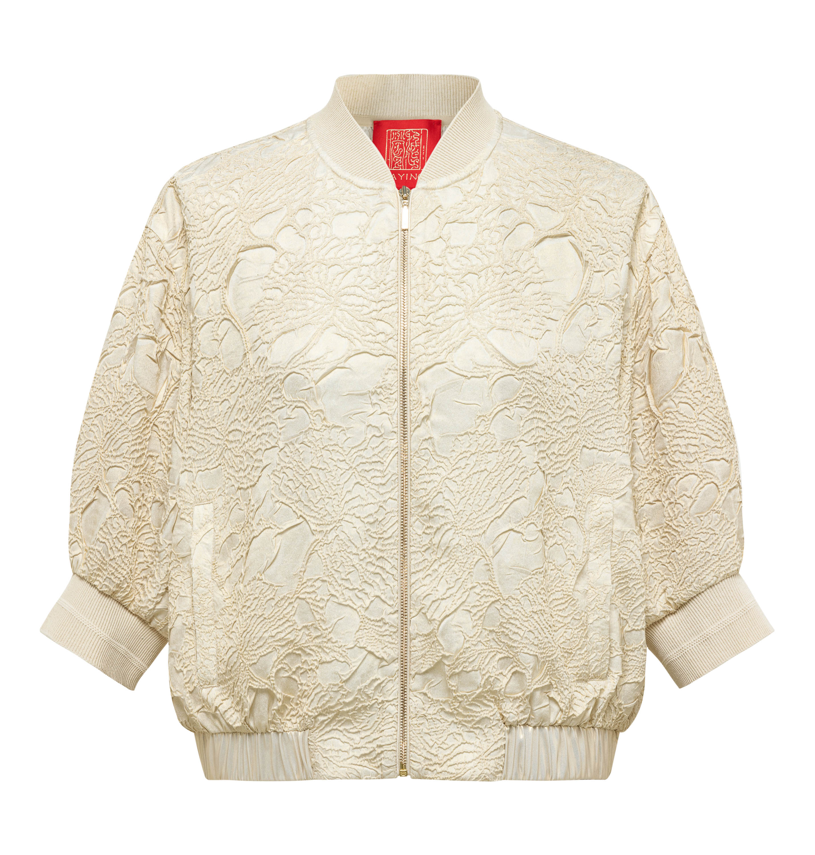 YAYING Beige Lace Button Jacket