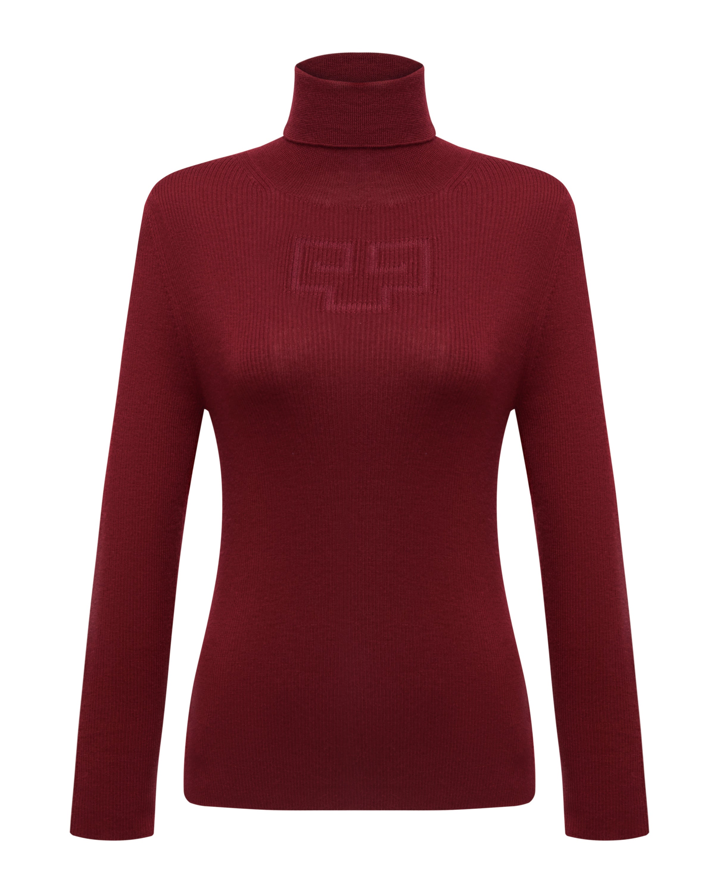 YAYING Red Turtleneck Knit Top