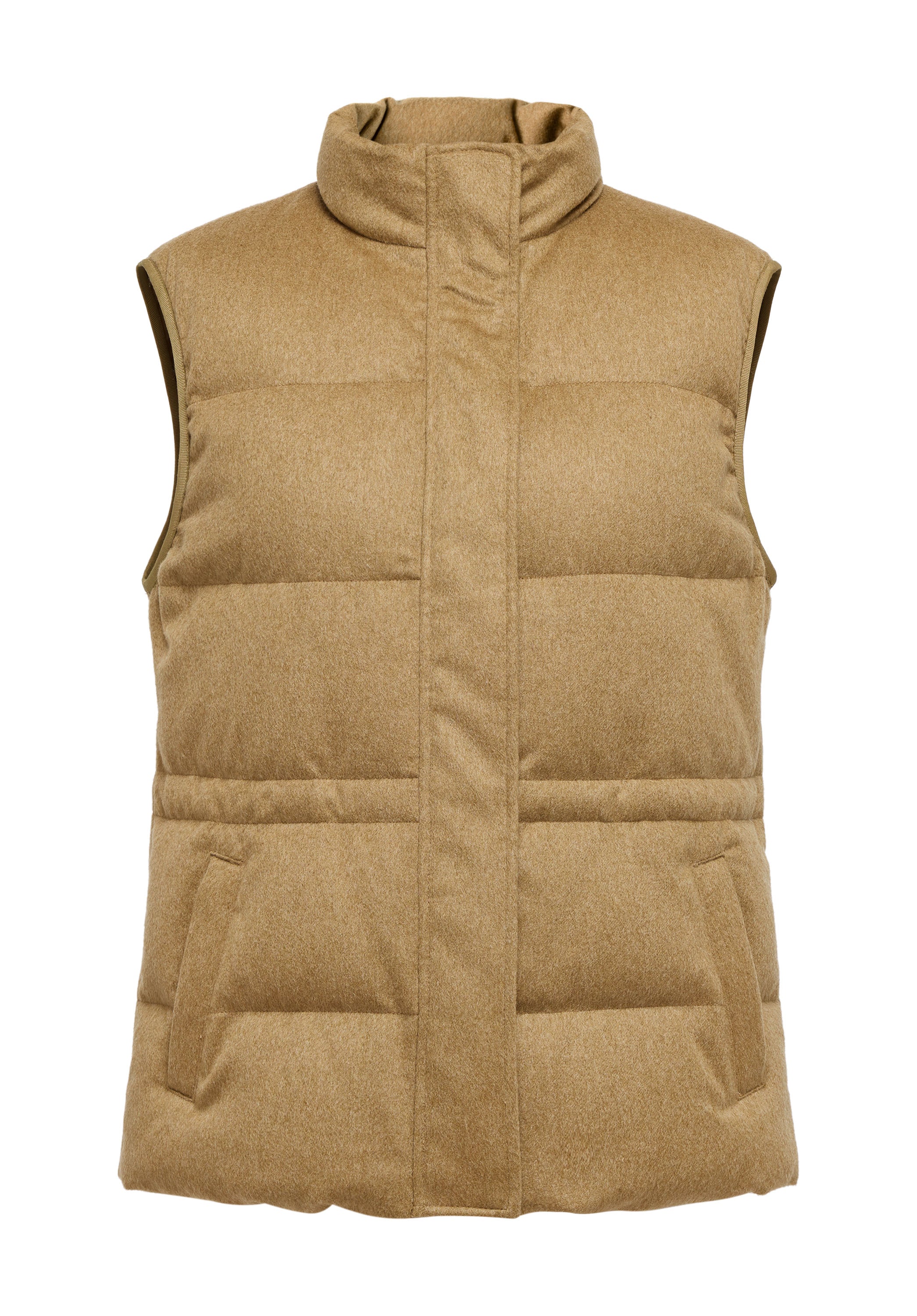 YAYING Camel Quilted Vest
