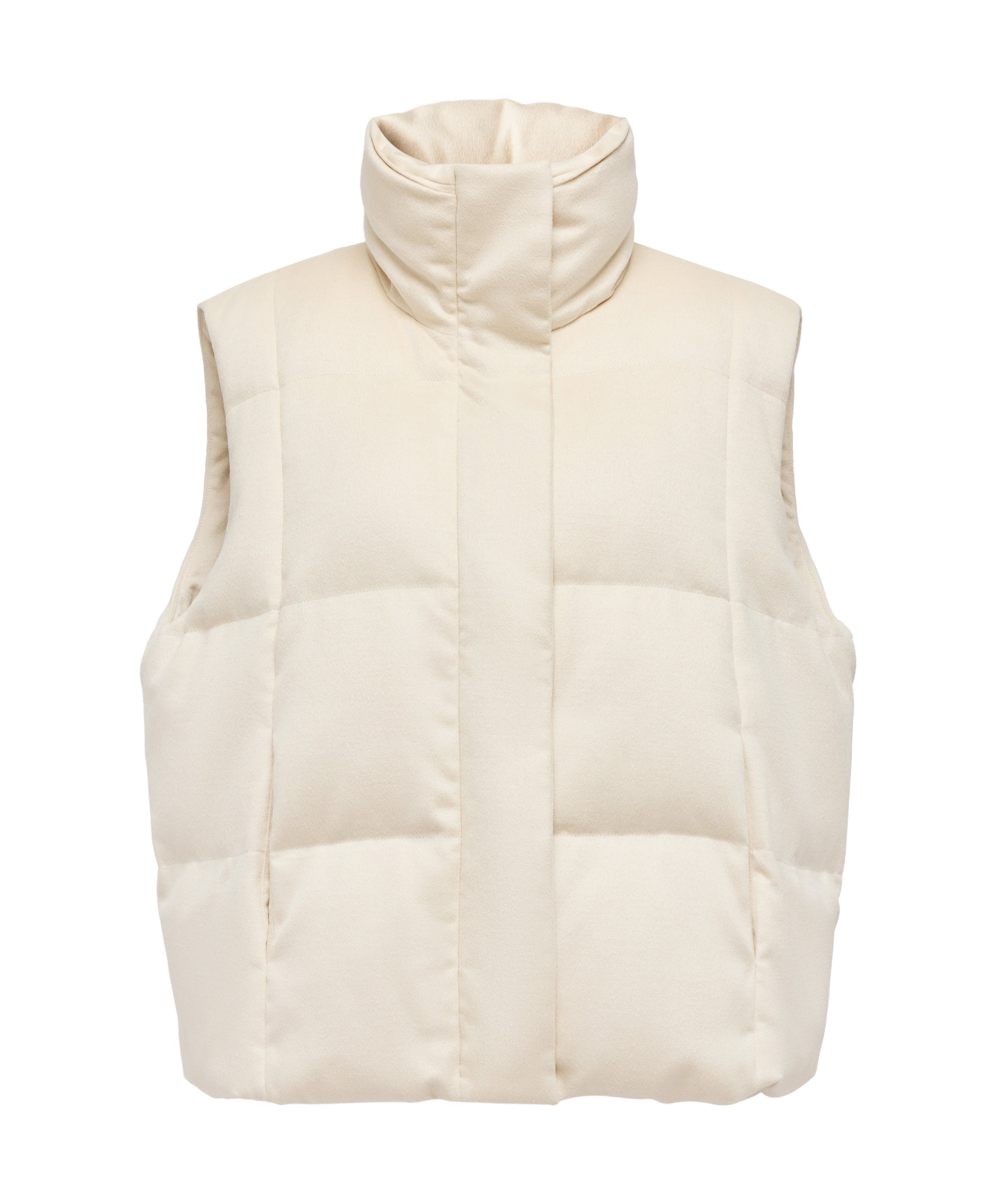 YAYING Cream Puffer Vest