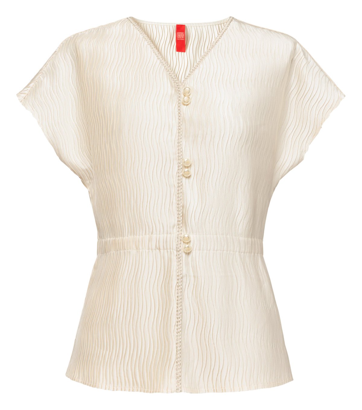 YAYING V-Neck Waist-Defining Shirt