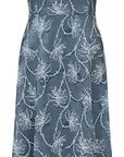 YAYING Elegant silk jacquard sleeveless A-line dress