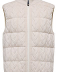 YAYING White Stand Collar Goose Down Vest