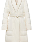 YAYING Cashmere Waist-Cinched Down Coat EPKIGY202AM