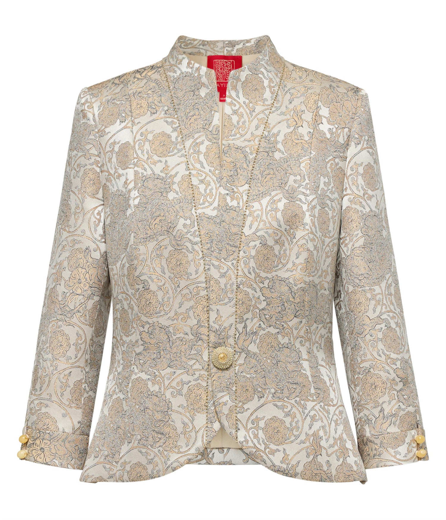 Yaying mulberry silk jacquard suit EPKPS1112BE