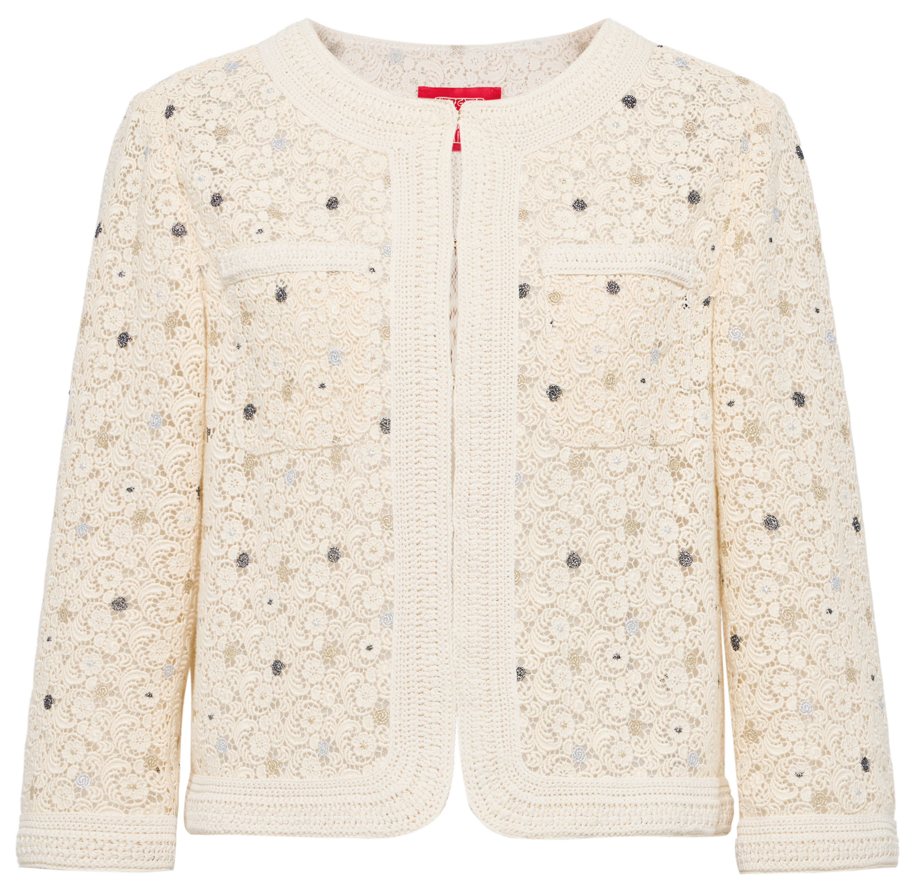 YAYING Water-Soluble Lace Hand-Knit Short Jacket