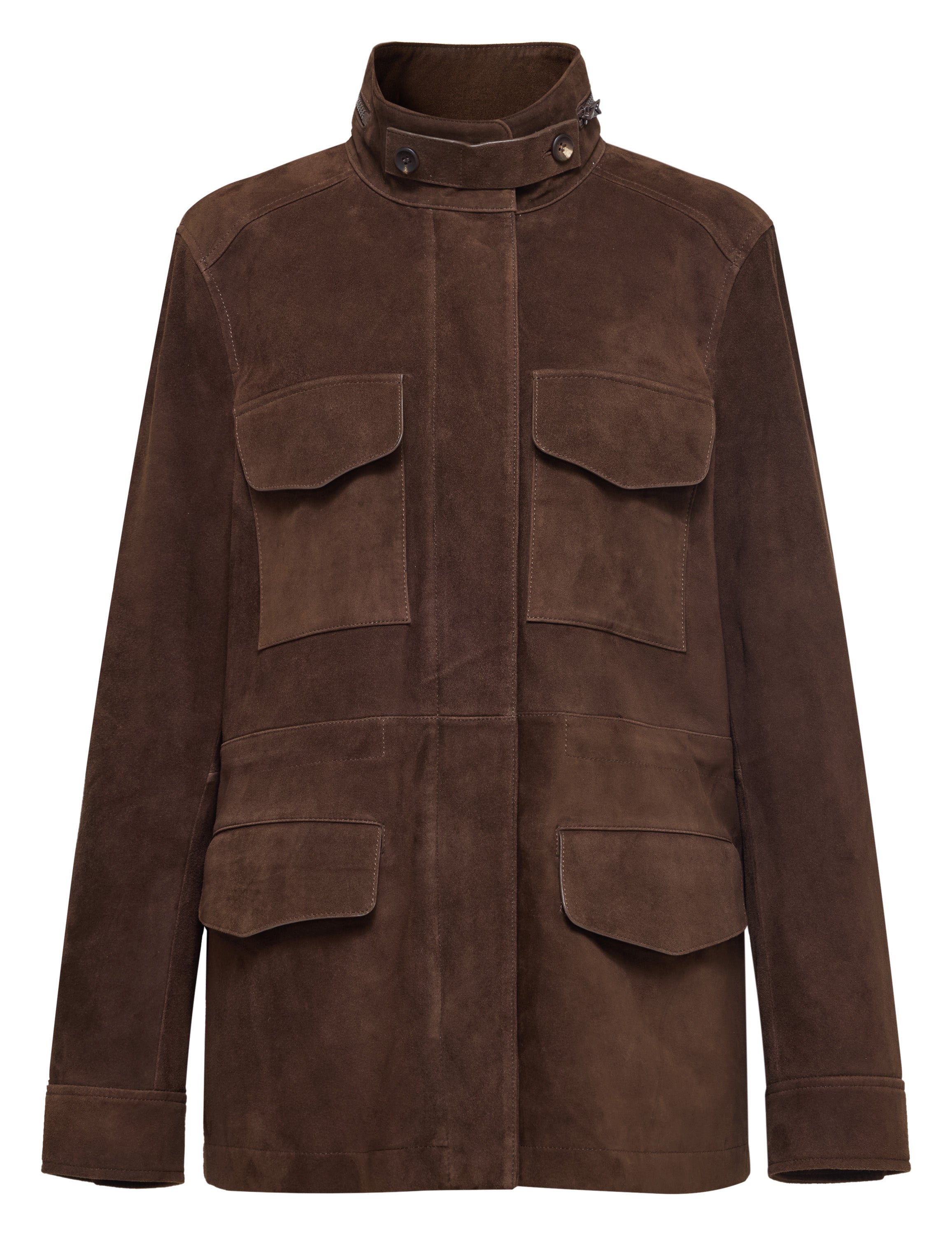 YAYING Full-Length Suede Coat