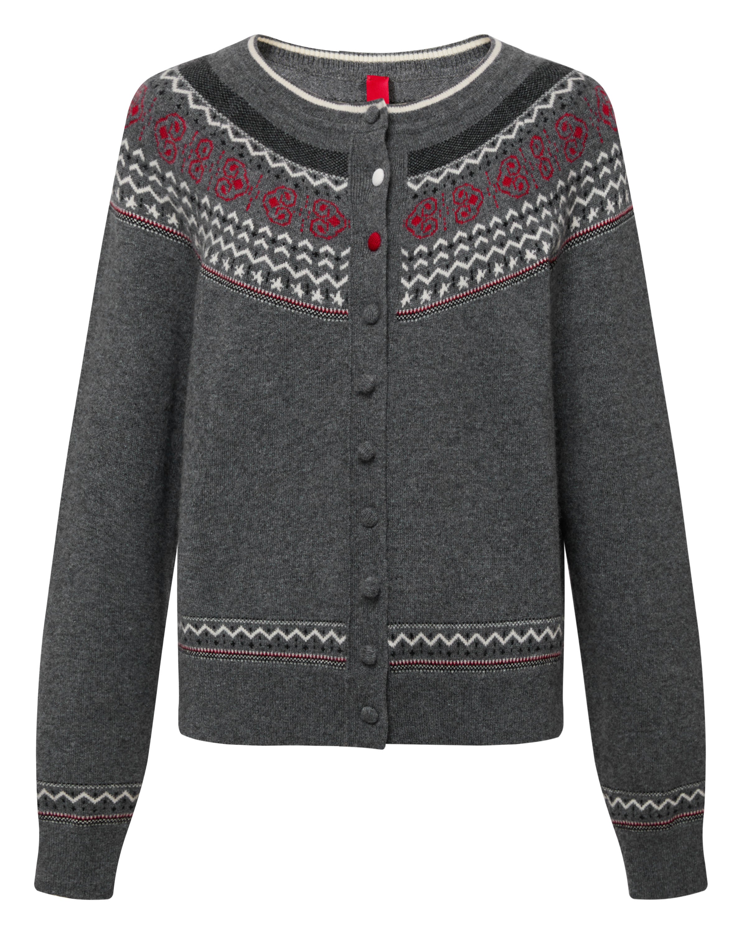 YAYING Ruyi Mountain Sea Jacquard Knit Cardigan