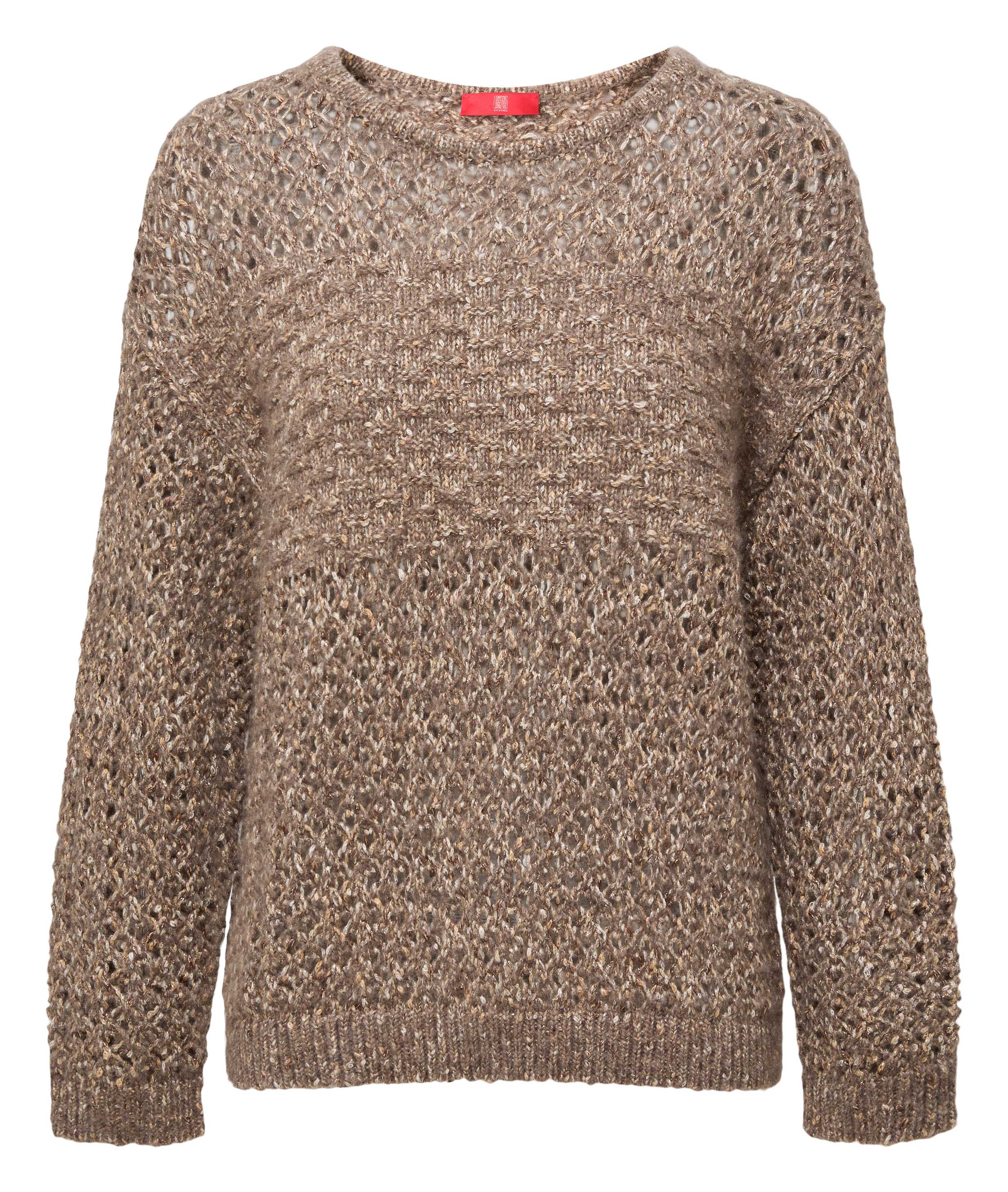 YAYING Silk Cashmere Openwork Knit Cardigan