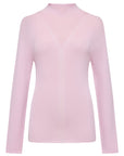 YAYING Mock-Neck Cable-Knit Cashmere-Silk Top