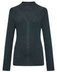 YAYING Mock-Neck Cable-Knit Cashmere-Silk Top