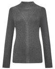 YAYING Mock-Neck Cable-Knit Cashmere-Silk Top