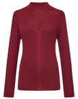 YAYING Mock-Neck Cable-Knit Cashmere-Silk Top