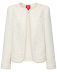 YAYING Wool-Silk Peony Embroidered Coat