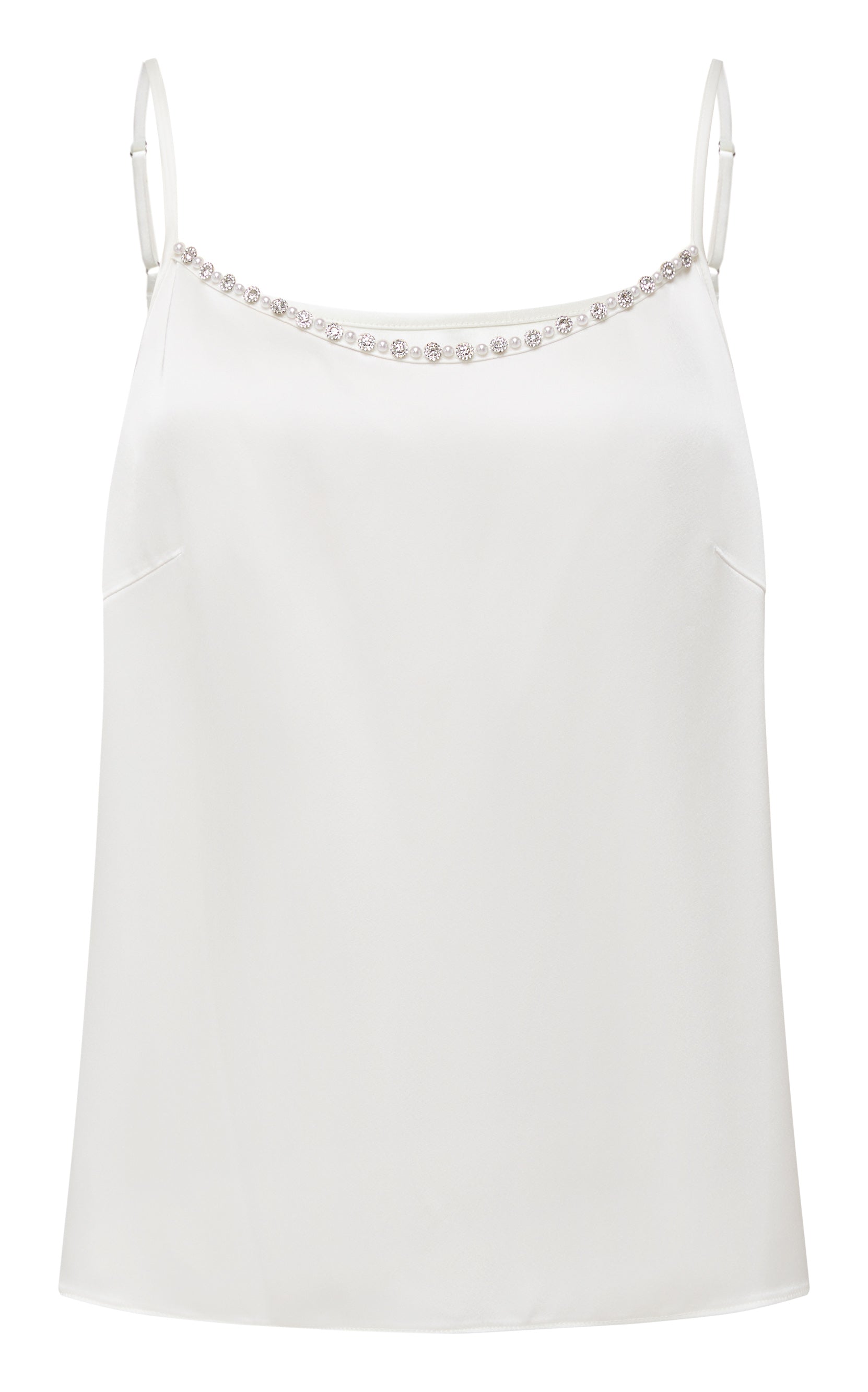 YAYING Triacetate Pearl-Trim Camisole Top