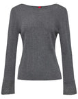 YAYING Boat Neck Knit Top