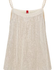 YAYING Handcrafted Sequin Embroidered U-Neck Camisole