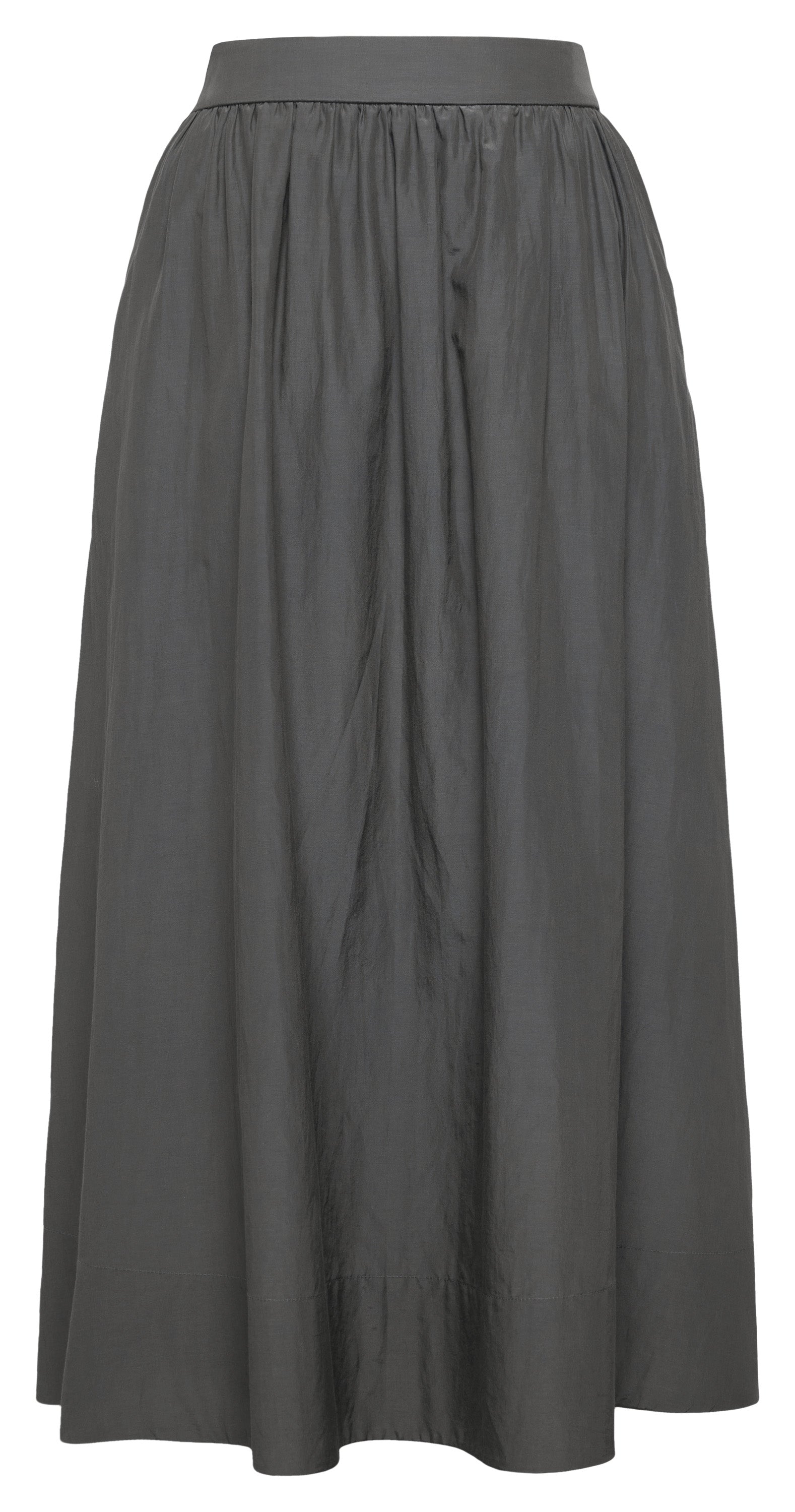 YAYING Mulberry Silk-Cotton Flared Skirt