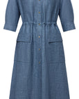 YAYING LINEN SHIRT DRESS