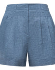 YAYING LINEN HIGH-WAIST SHORTS