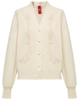 YAYING Peony Embroidered Cashmere Sweater Coat
