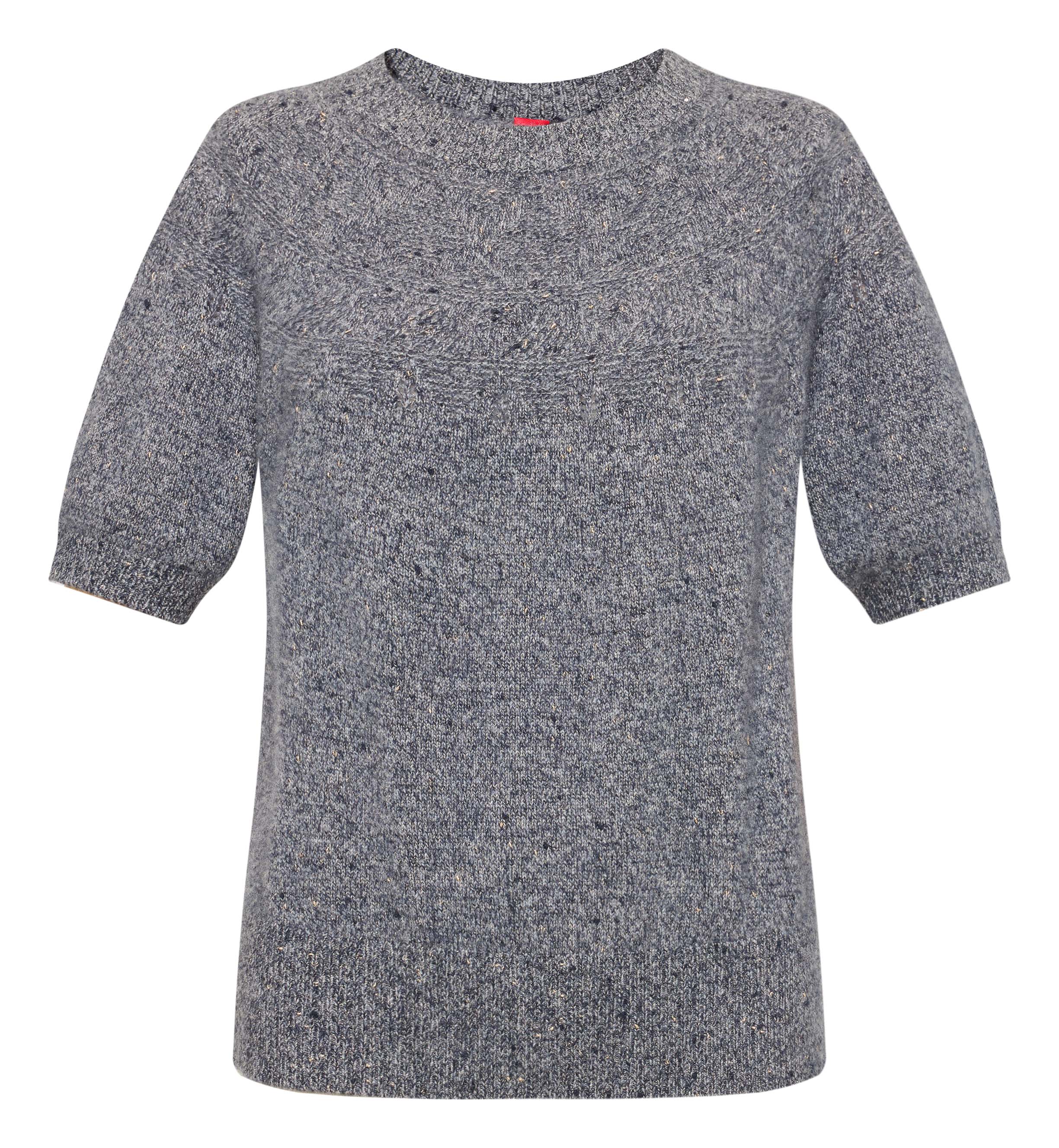 YAYING Cashmere Short-Sleeve Knit Top