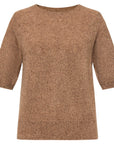 YAYING Cashmere Short-Sleeve Knit Top