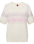 YAYING Ruyi Shanhai Jacquard Knit Short-Sleeve Sweater