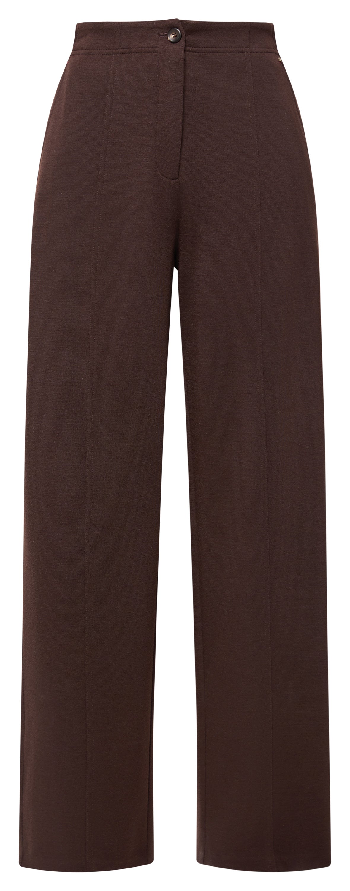 YAYING Golden Wool Straight-Leg Pants