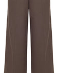 YAYING Wool Relaxed Elastic-Waist Straight-Leg Pants