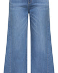 YAYING Silk Blend Denim Wide-Leg Pants