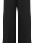 YAYING Knit Straight-Leg Elastic Waist Pants