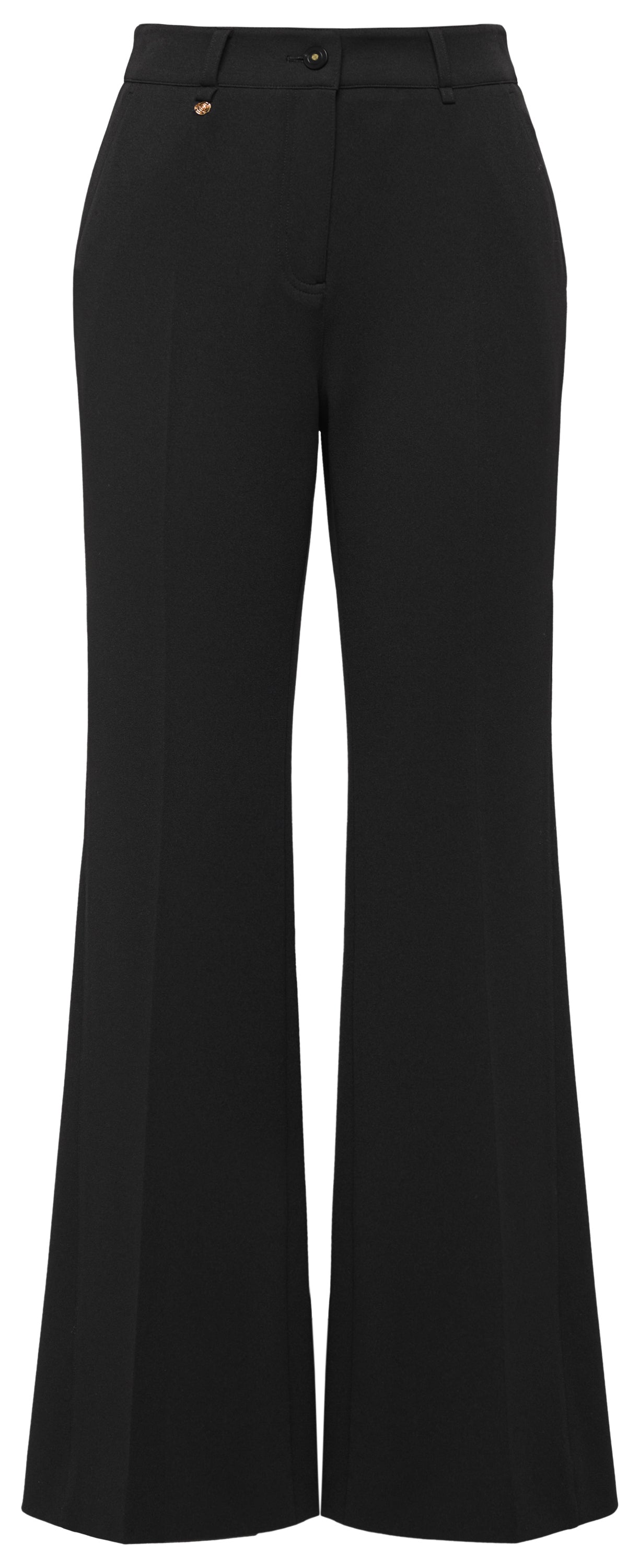 YAYING Knit Relaxed Button Detail Pants