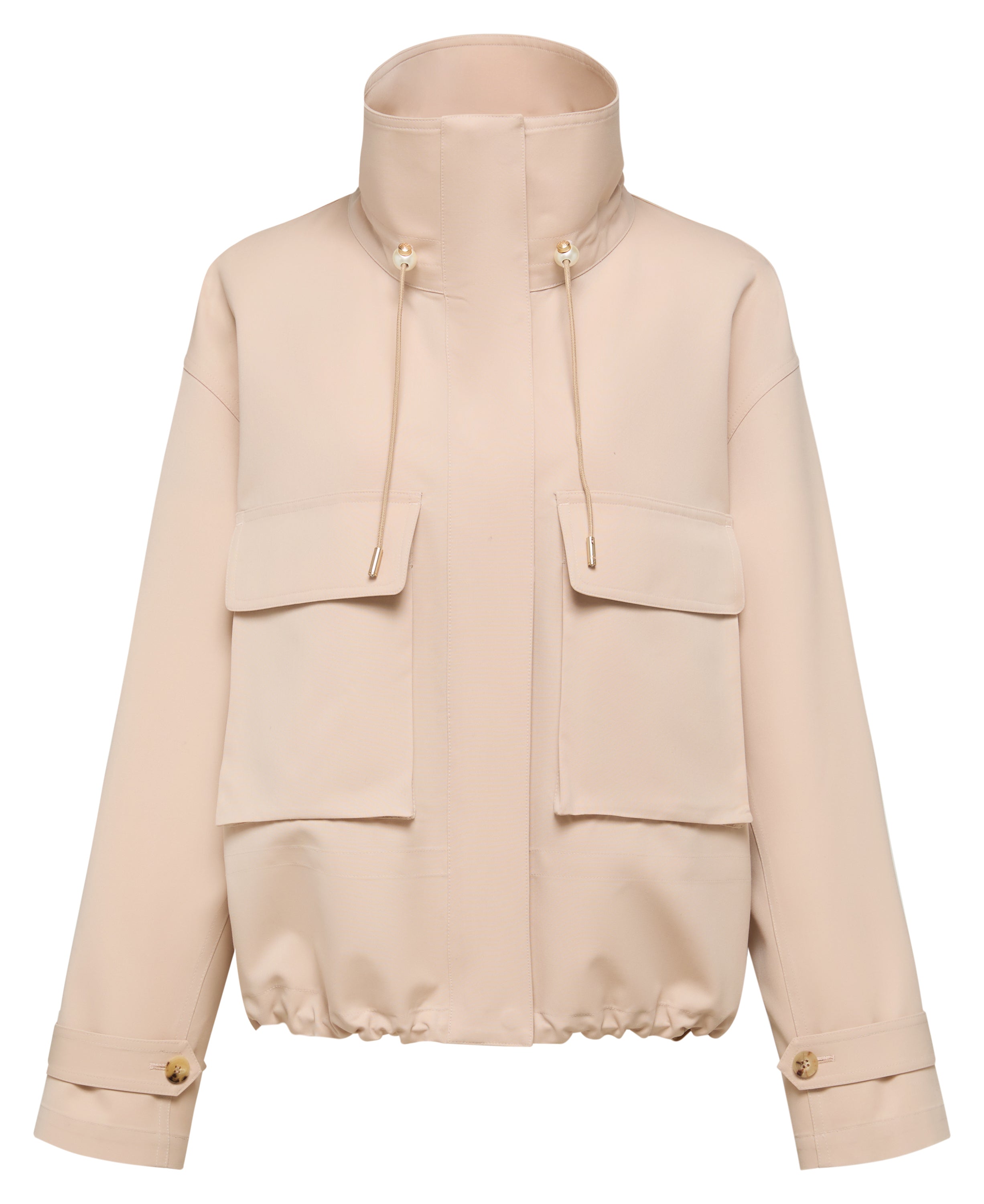 YAYING Pure Wool Tailored Cropped Wind Jacket