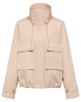 YAYING Pure Wool Tailored Cropped Wind Jacket