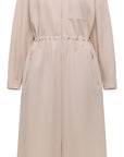 YAYING Cotton Wool Lapel Waist-Cinched Easy-Care Jacket