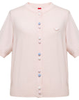 YAYING Wool Cashmere Color Button Cardigan