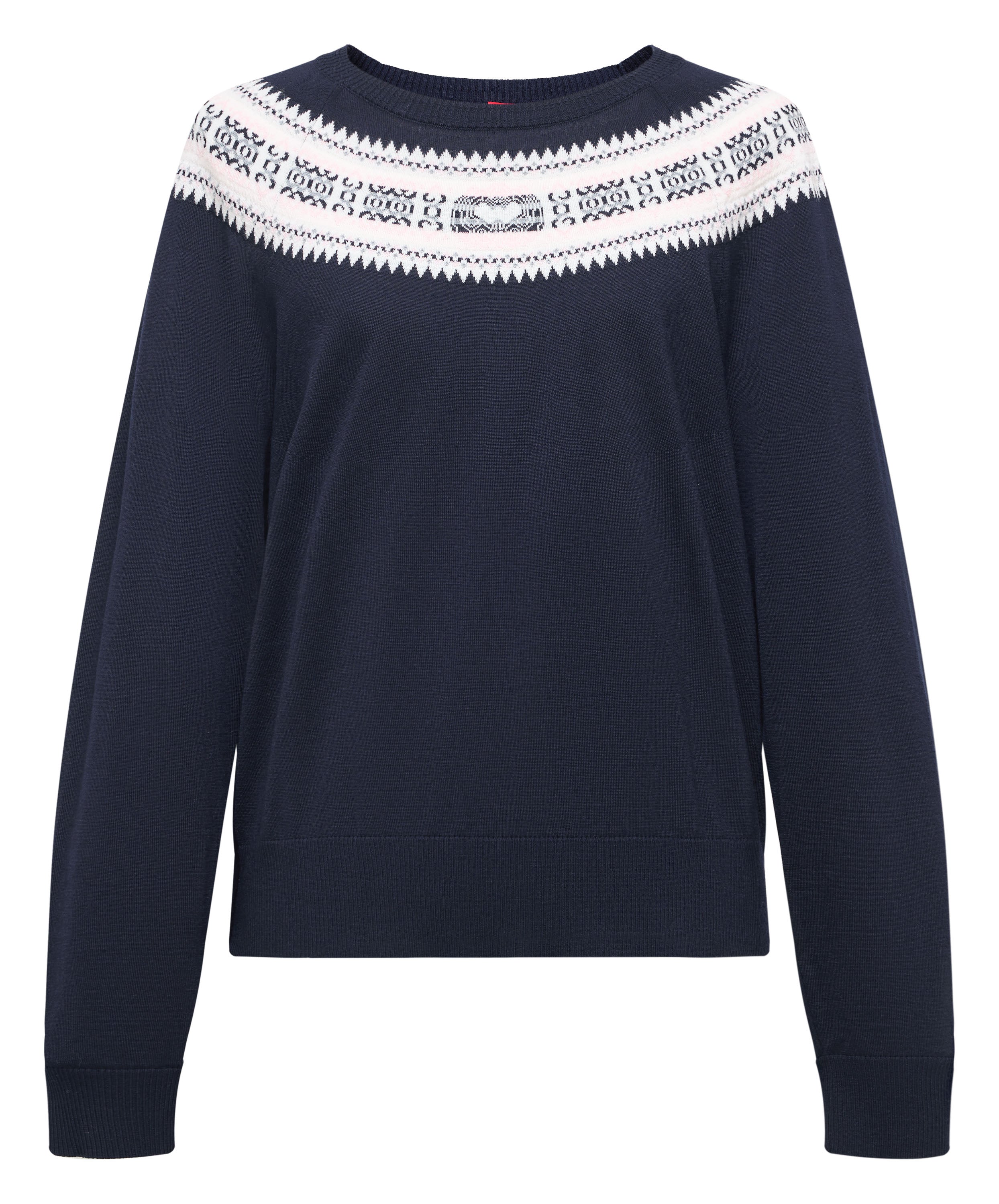 YAYING Golden Wool Fair Isle Knit Sweater