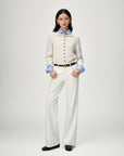 EP YAYING Versatile Stand Collar Knit Top