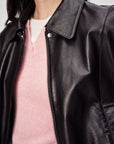 EP YAYING Vintage Sleek Leather Jacket