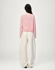 EP YAYING Faux Two-Piece Knit Pullover
