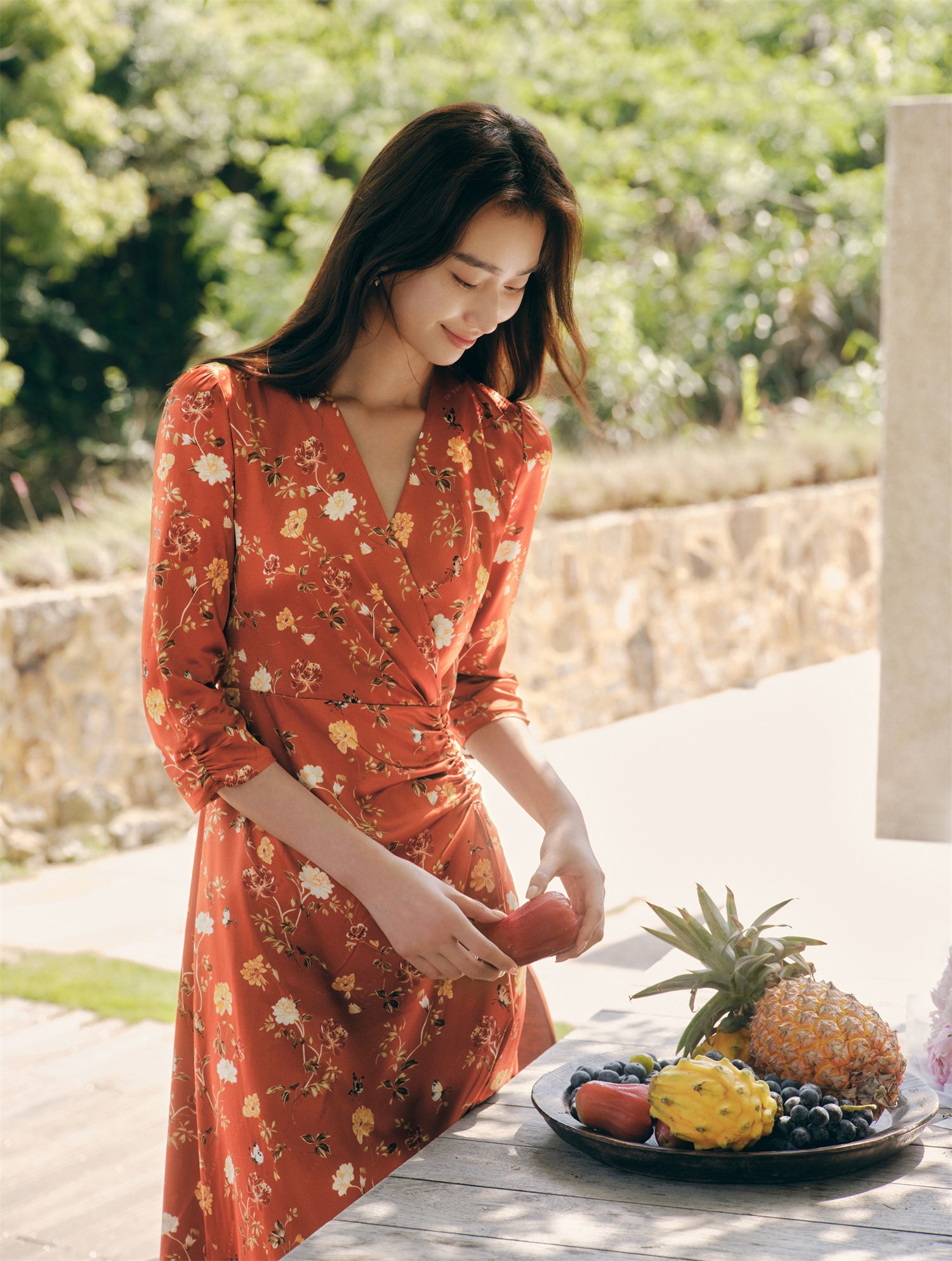 EP YAYING Silk Dress
