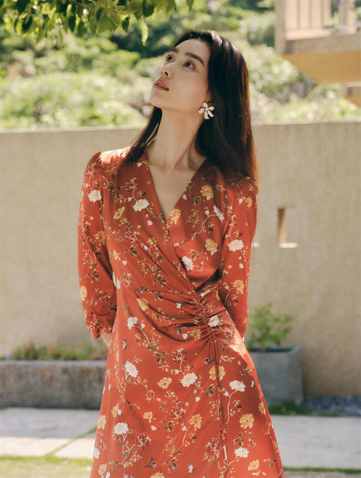 EP YAYING Silk Dress