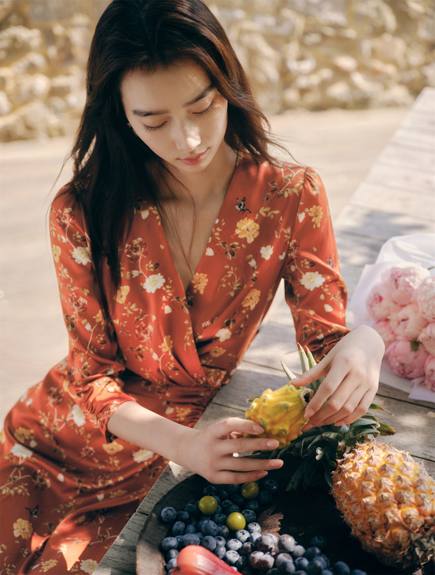 EP YAYING Silk Dress